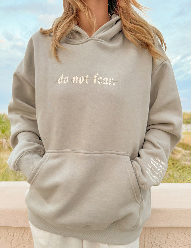 Do Not Fear Grey Unisex Hoodie Christian Sweatshirt