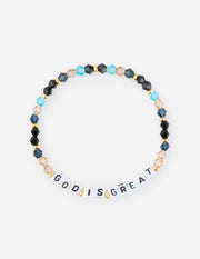 God is Great Letter Bracelet Christian Jewelry