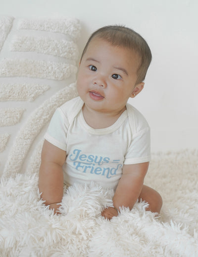 What a Friend in Jesus Onesie Christian Baby Clothing