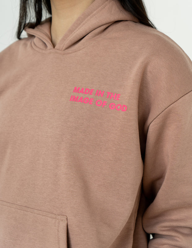 Made in the Image of God Brown Unisex Hoodie