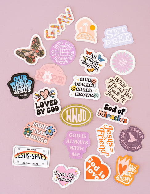 Mystery Sticker Pack Surprise Sticker Pack Stickers for Laptop Waterproof  Stickers for Water Bottle Christian Stickers for Bible 