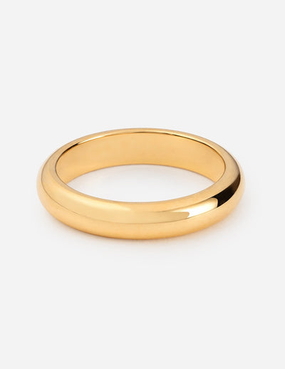 Elevated Faith Gold Band Ring Christian Ring