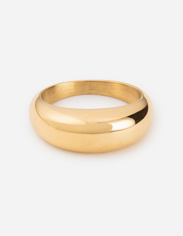 Elevated Faith Gold Dome Ring Christian Ring