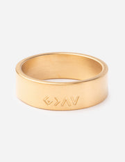 Elevated Faith Highs and Lows Matte Gold Ring Christian Ring