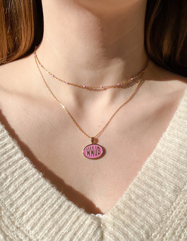 Elevated Faith Pink WWJD Necklace Set Christian Necklace