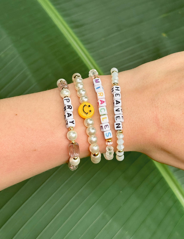 Miracles Letter Bracelet Christian Jewelry