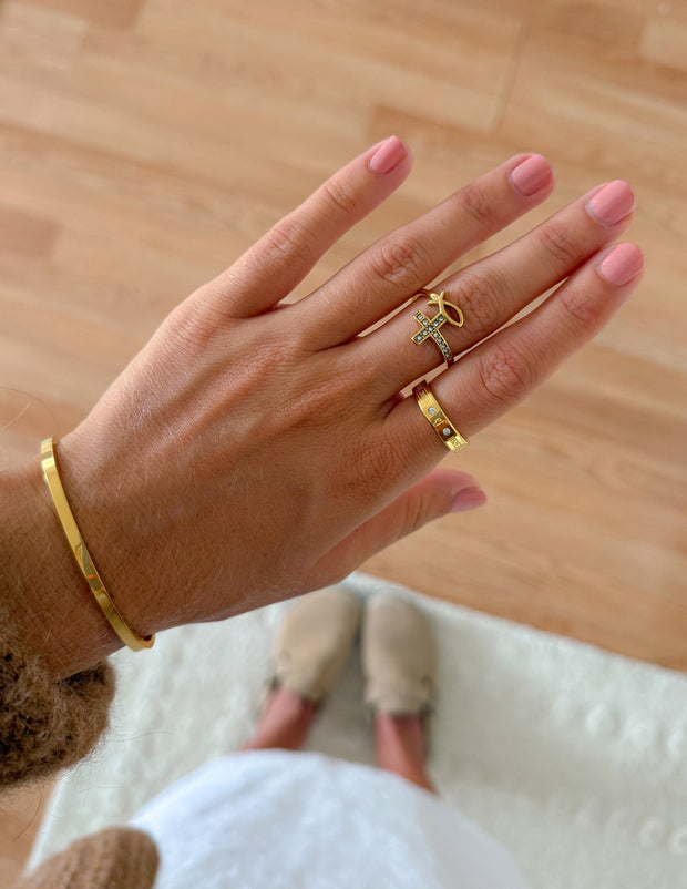 Gemstone Logo Ring Christian Jewelry