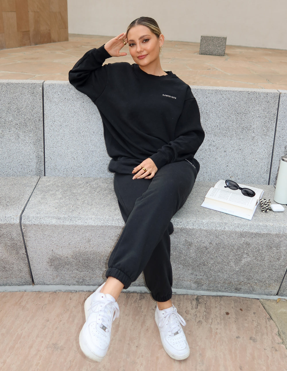 Elevated Faith Basics Cloud Grey Unisex Crewneck
