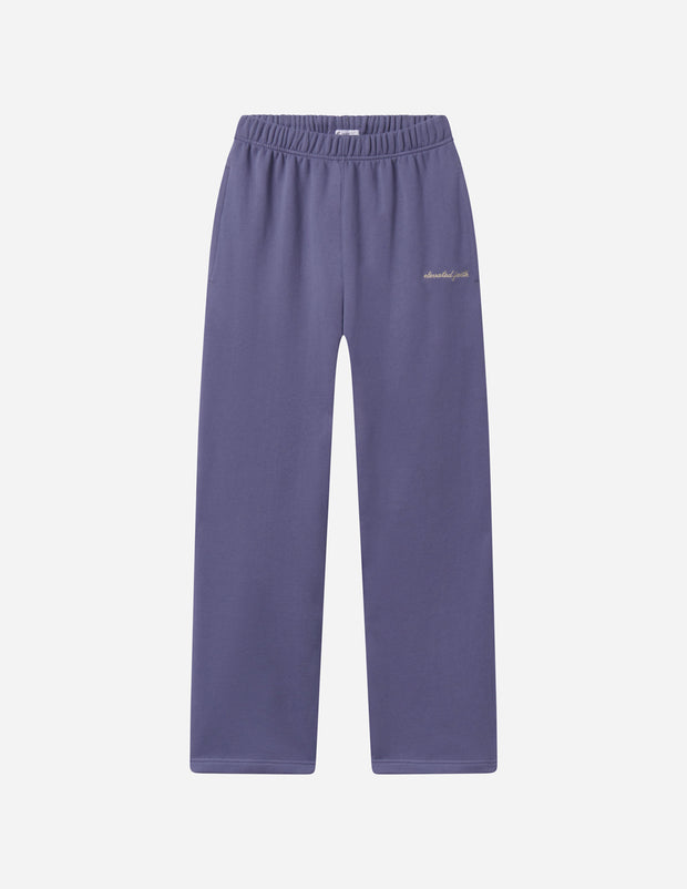 Basics Plum Wide Leg Sweatpant Christian Joggers