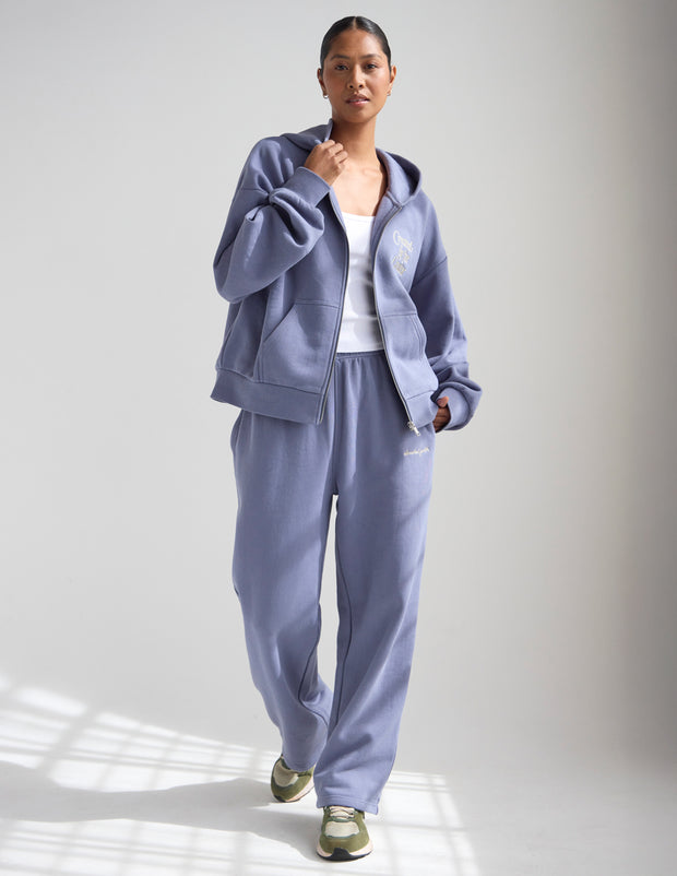 Basics Plum Wide Leg Sweatpant Christian Joggers