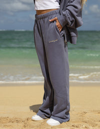 Basics Plum Wide Leg Sweatpant Christian Joggers