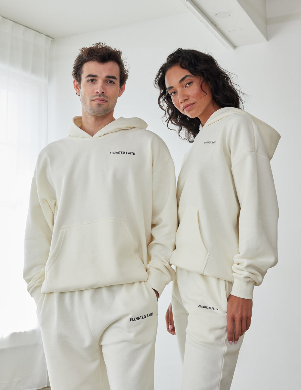 Basics White Sand Unisex Hoodie - Main Image