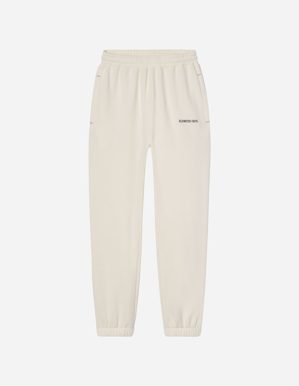 Recycled White Sweat Pant Sweatpants, Pants