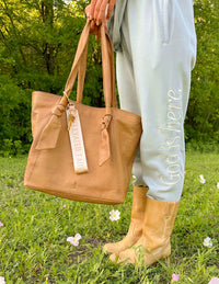 Beige Oversized Logo Keychain Christian Accessories