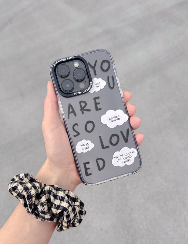 Black You Are So Loved Phone Case Christian Accessories