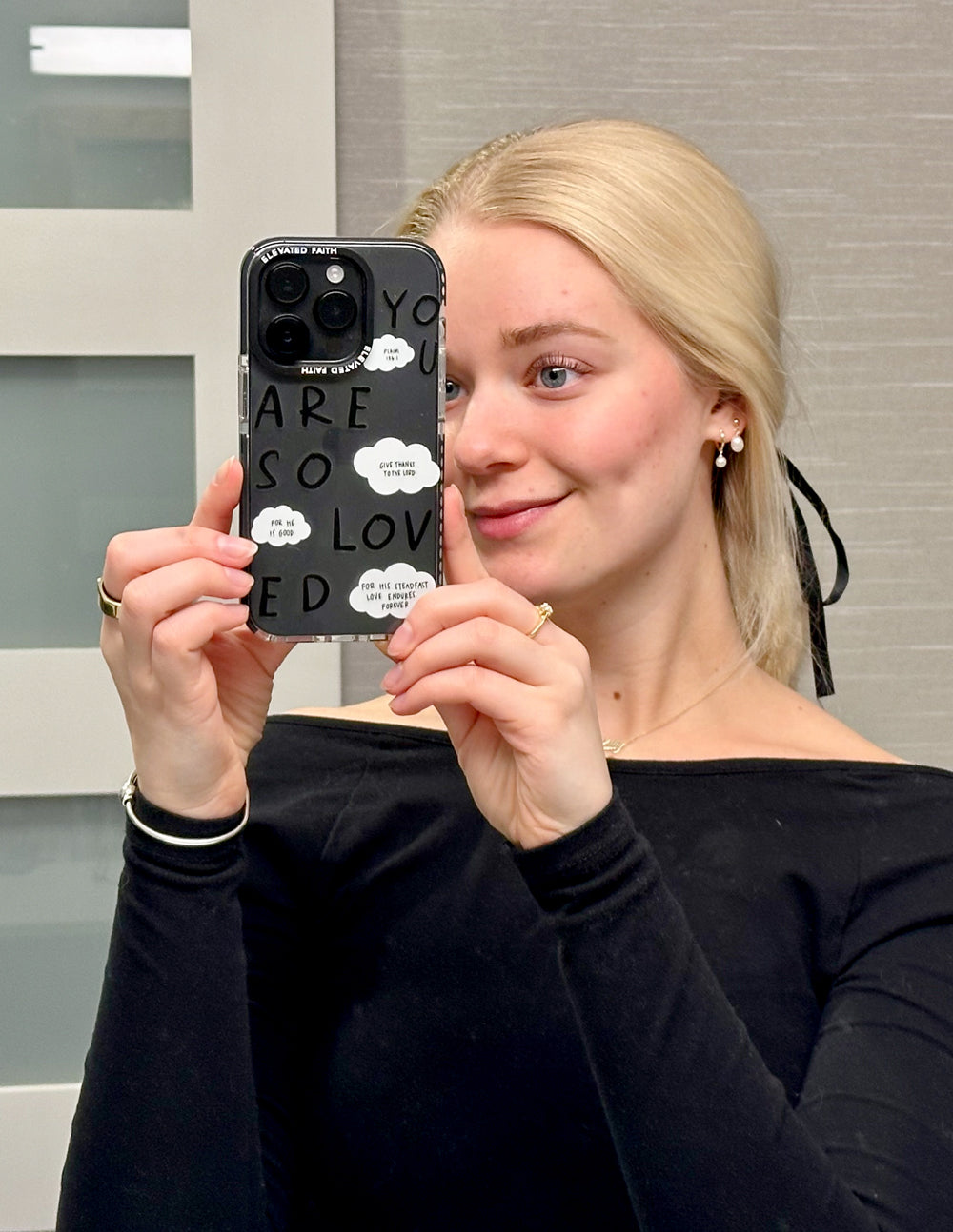 Elevated Faith Black You Are So Loved Phone Case iPhone 13 Pro