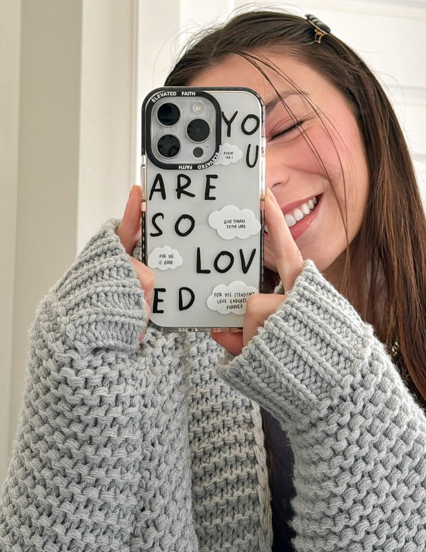 Elevated Faith Black You Are So Loved Phone Case iPhone 13 Pro