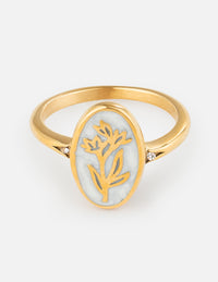 Bloom Again Enamel Ring Christian Jewelry
