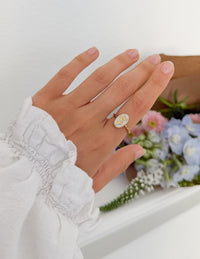 Bloom Again Enamel Ring Christian Jewelry