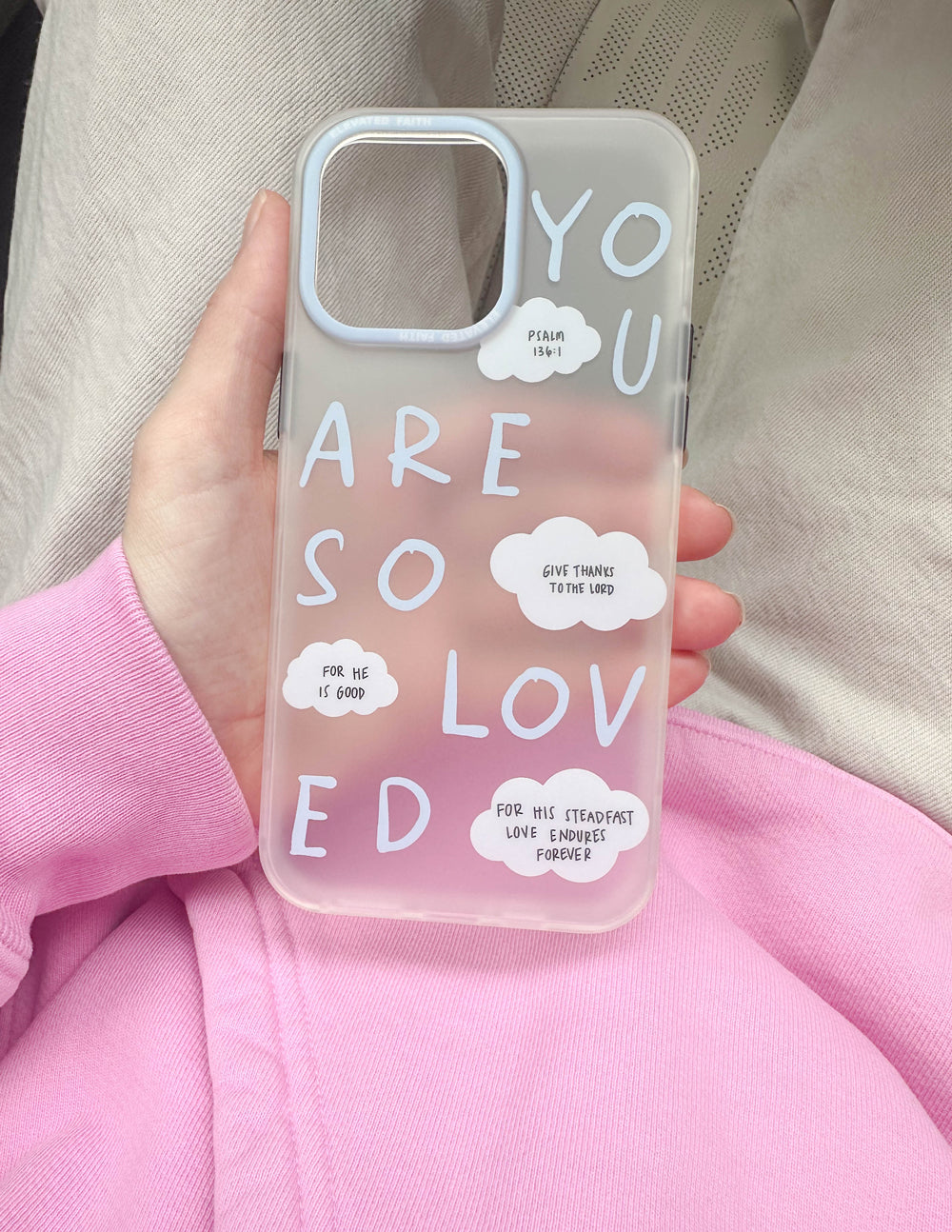 Blue You Are So Loved Frosted Phone Case iPhone 12 Pro Max Blue You Are So Loved Frosted Phone Case iPhone 12 Pro Max