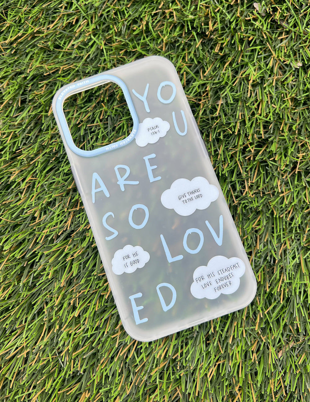 Blue You Are So Loved Frosted Phone Case iPhone 12 Pro Max Blue You Are So Loved Frosted Phone Case iPhone 12 Pro Max