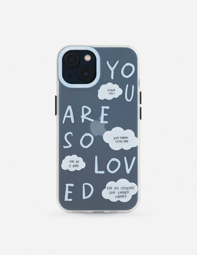 Blue You Are So Loved Frosted Phone Case Christian Accessories