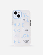 Blue You Are So Loved Frosted Phone Case Christian Accessories