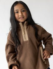 Brown Fleece Kids Pullover Christian Children's Outerwear