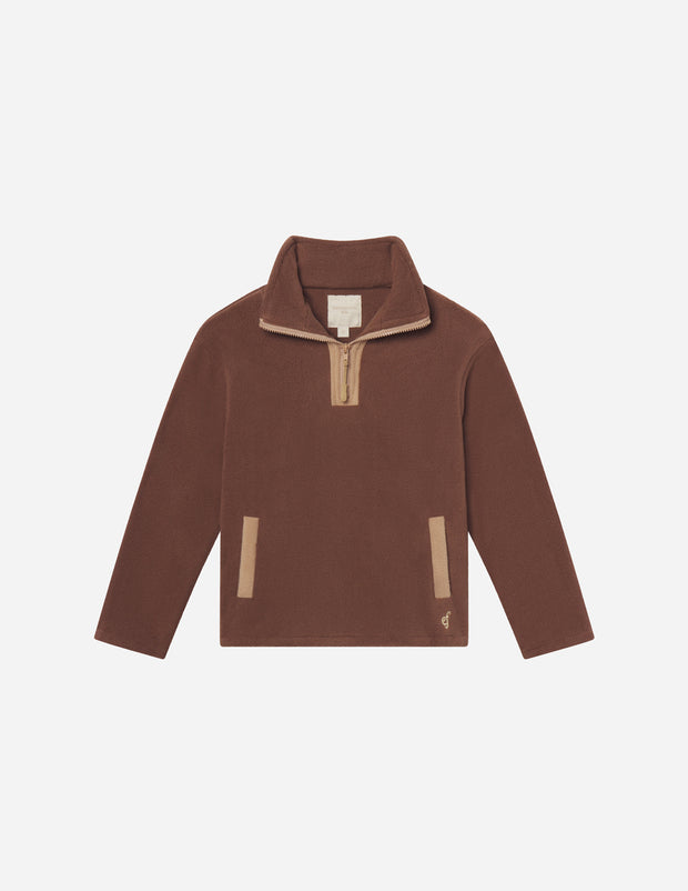 Brown Fleece Kids Pullover Christian Children's Outerwear