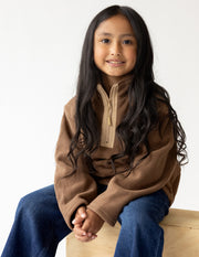 Brown Fleece Kids Pullover Christian Children's Outerwear