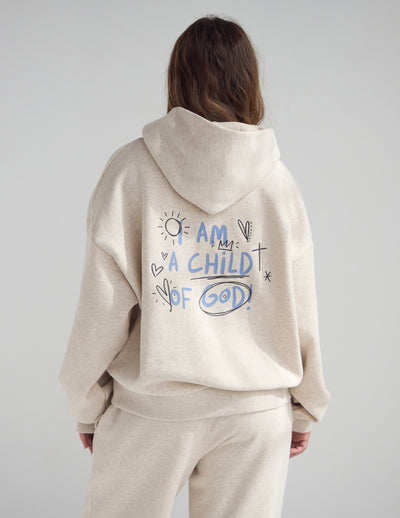 Child of God Eggshell Full-Zip Hoodie Christian Jacket
