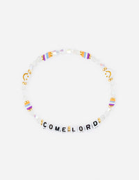 Come Lord Letter Bracelet Christian Jewelry
