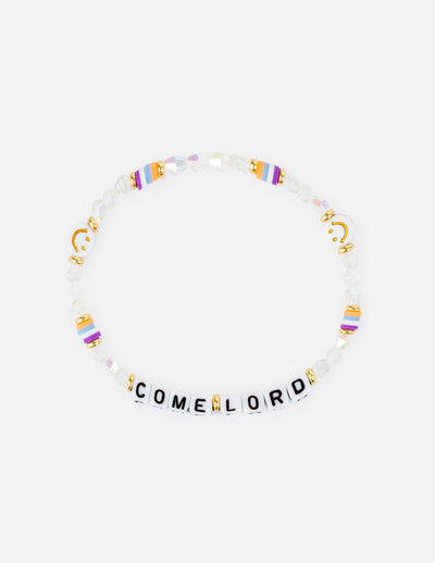 Come Lord Letter Bracelet Christian Jewelry