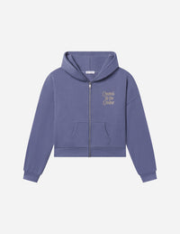 Created by the Creator Plum Full-Zip Hoodie Christian Jacket