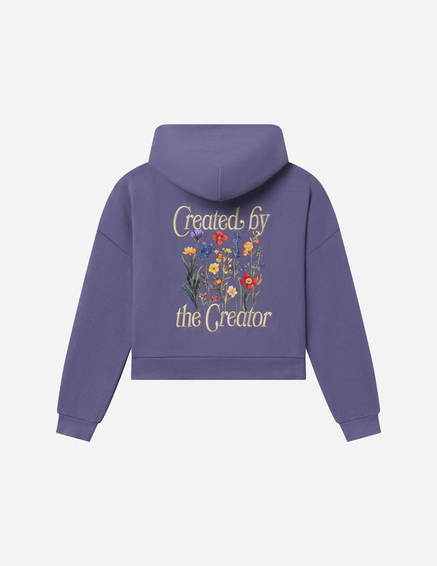 Created by the Creator Plum Full-Zip Hoodie Christian Jacket