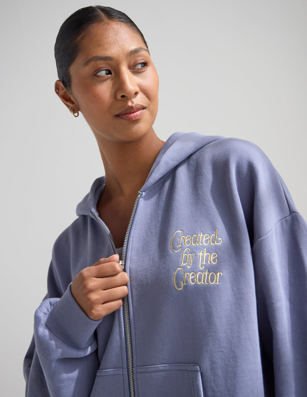 Created by the Creator Plum Full-Zip Hoodie | Elevated Faith