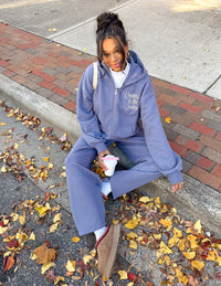 Created by the Creator Plum Full-Zip Hoodie Christian Jacket