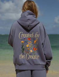 Created by the Creator Plum Full-Zip Hoodie Christian Jacket