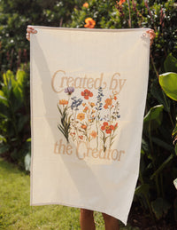 Created by the Creator Tapestry Christian Home Decor