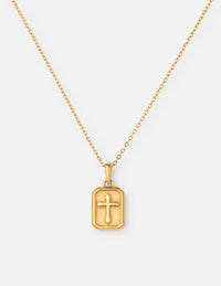 Cross Pendant Link Necklace Christian Jewelry