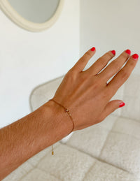 Dainty Bow Gem Link Bracelet Christian Jewelry