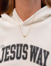 Dainty Bow Necklace Christian Jewelry