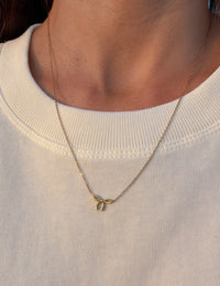 Dainty Bow Necklace Christian Jewelry