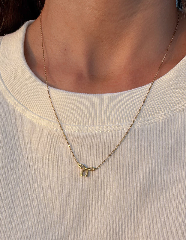 Dainty Bow Necklace Christian Jewelry