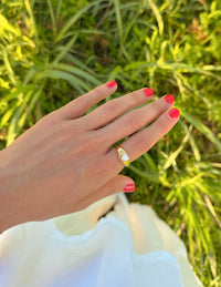 Devoted Heart Enamel Ring Christian Jewelry