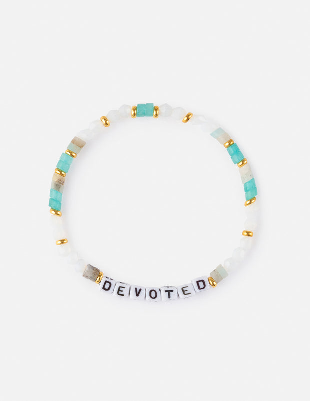 Devoted Letter Bracelet Christian Jewelry