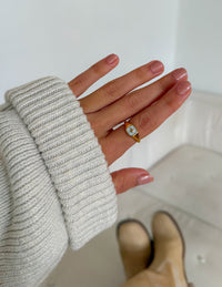 Enamel North Star Ring Christian Jewelry