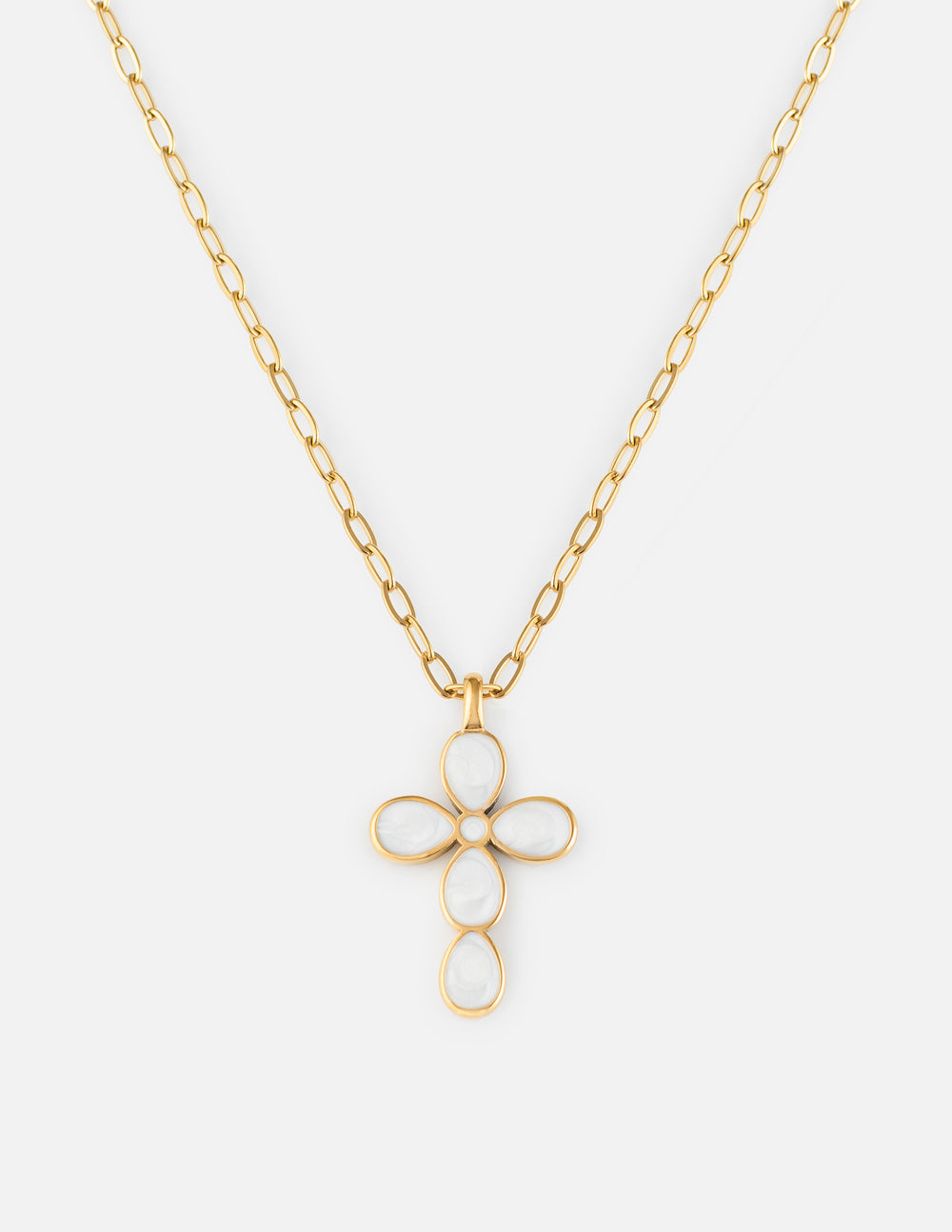 Eternal Light Cross Paperclip Chain Necklace | Christian Jewelry