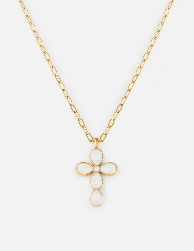 Eternal Light Cross Paperclip Chain Necklace | Christian Jewelry