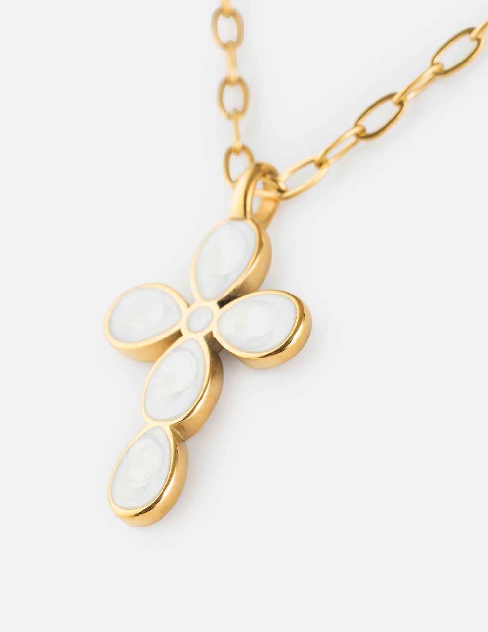 Eternal Light Cross Paperclip Chain Necklace | Christian Jewelry